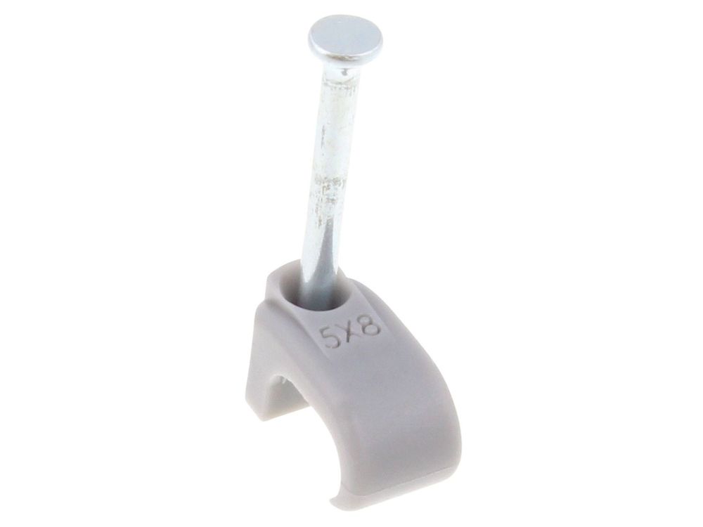 Unicrimp grey flat cable clips for 1.0-1.5mm twin & earth cable QFC4