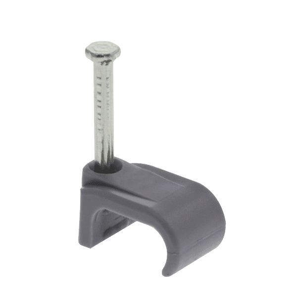 Unicrimp grey flat cable clips for up to 2.5mm twin & earth cable QFC5