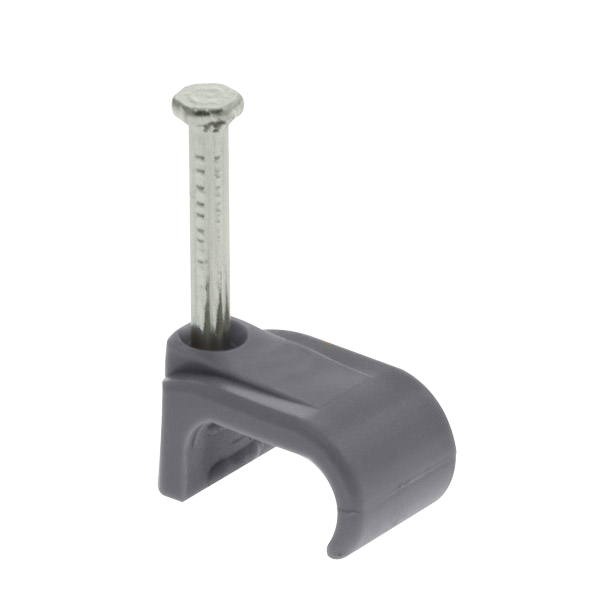 Unicrimp grey flat cable clips for 4-6mm twin & earth cable QFC6