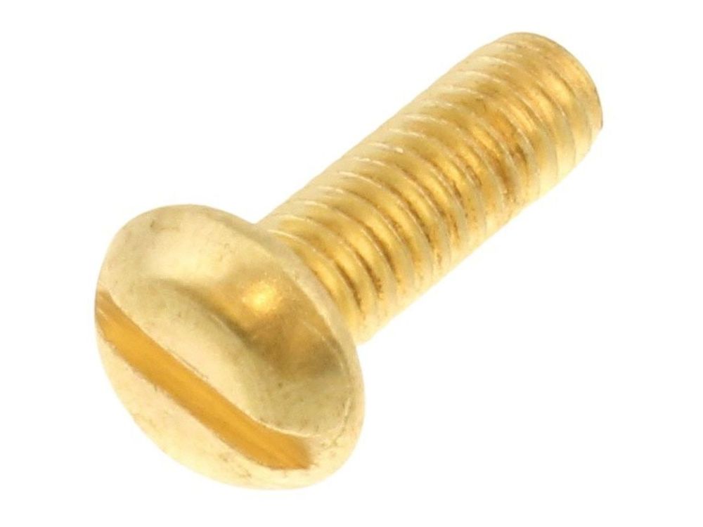 Unicrimp Brass Panhead Machine Screw M4 x 12mm QMS4-12B