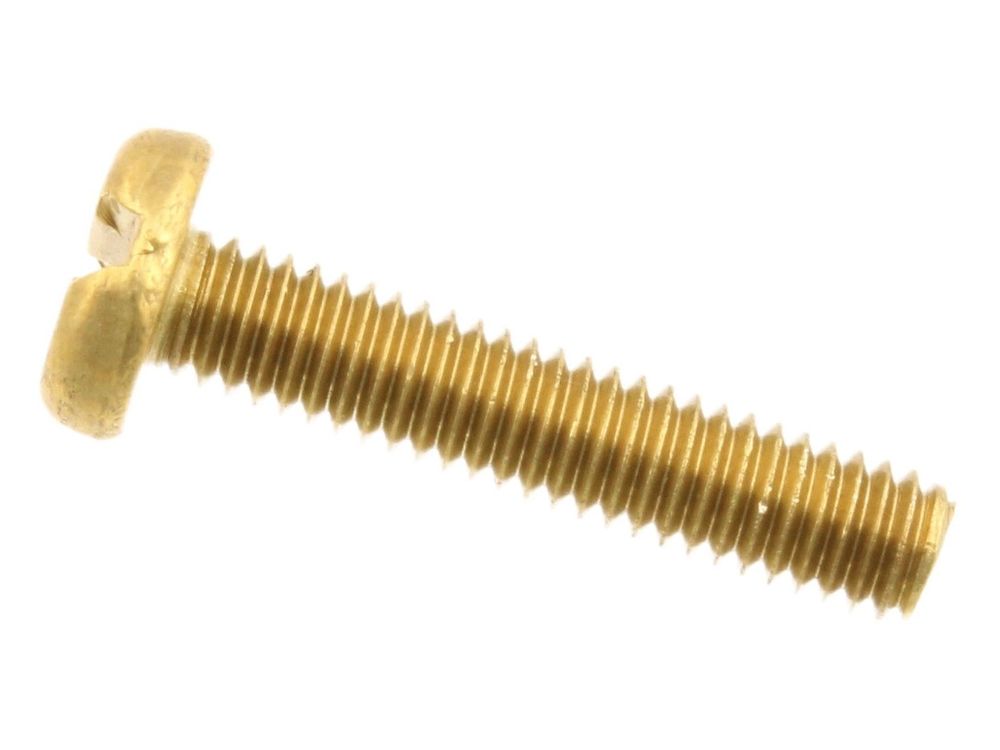 Unicrimp Brass Panhead Machine Screw M4 x 20mm QMS4-20B