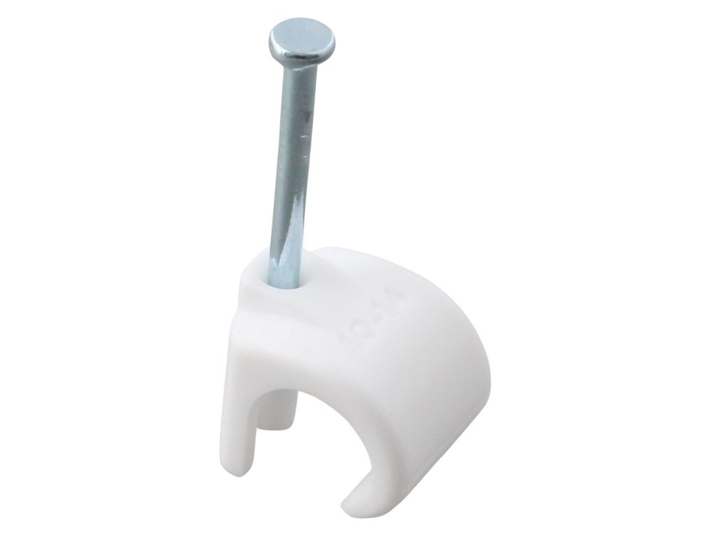 Unicrimp Round Cable Clip 10-14mm White QRC12