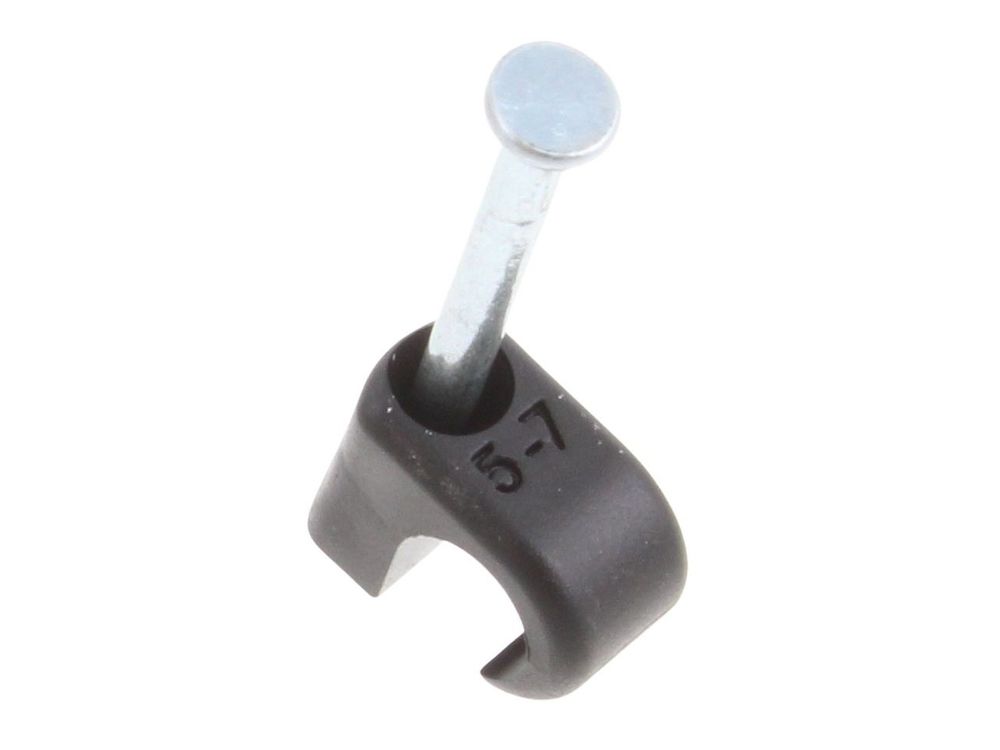Unicrimp Round Cable Clip 5-7mm Black QRC4