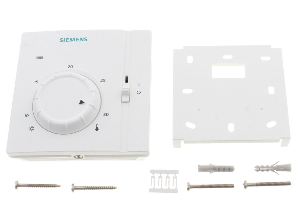 Siemens RAA31.16/GR electromechanical room thermostat (230V, with neon)