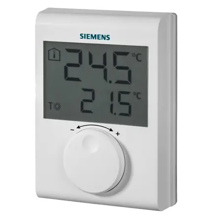 Siemens Room Thermostat Large LCD RDH100
