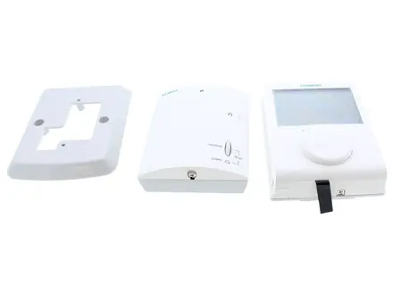 Siemens Wireless Room Thermostat Transmitter and Receiver Set RDH100RF/SET
