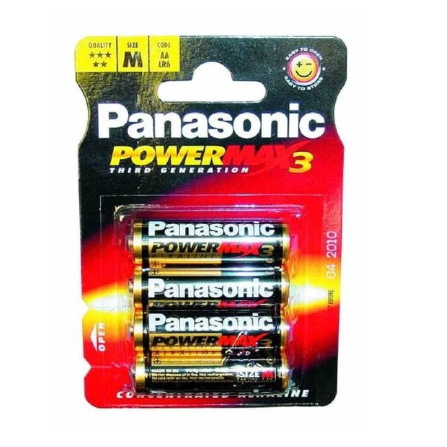 Regin Panasonic Alkaline Batteries 4 x AA (LR6) 1.5V REGEAA4