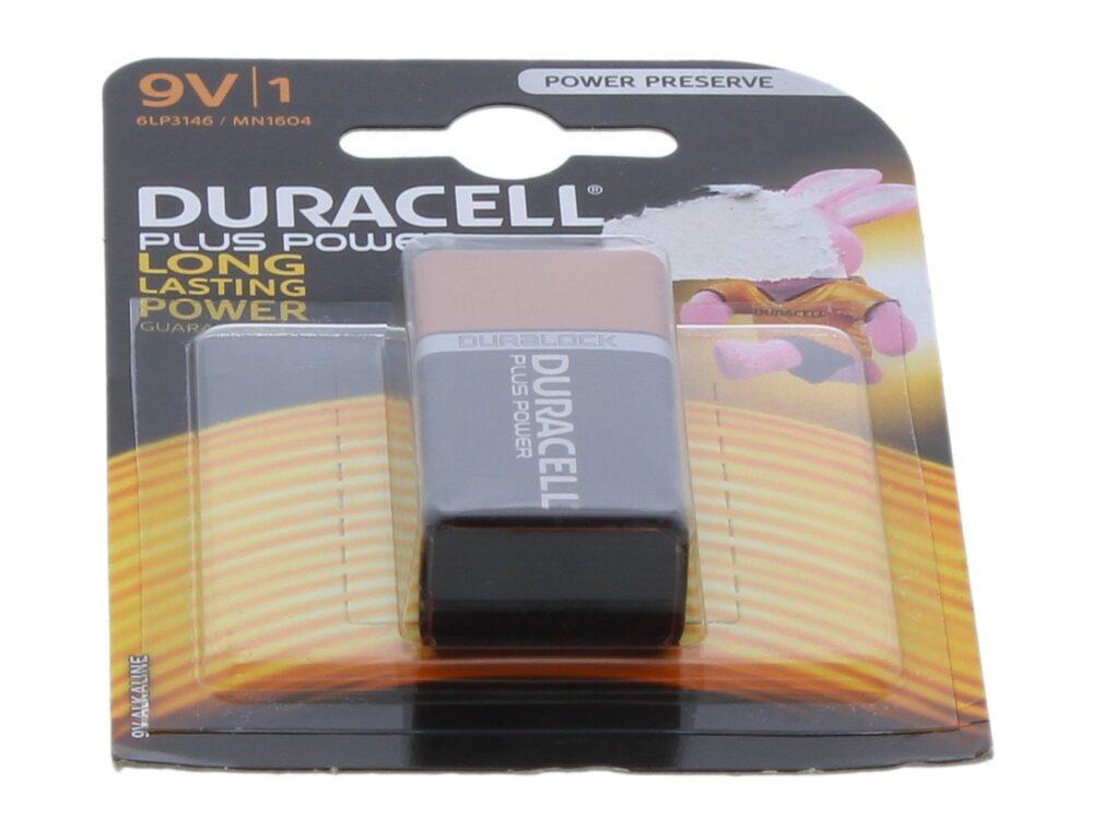 Regin Duracell 9V Battery 1 x 9V (6LR61) REGEDLNV1