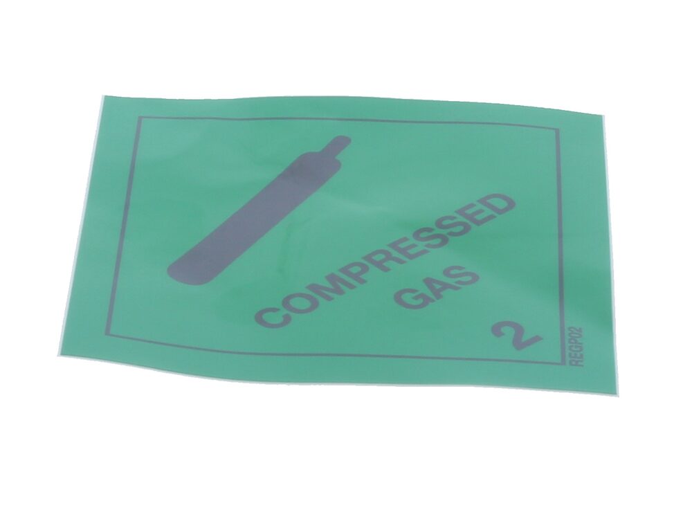 Regin Compressed Gas Warning Diamond REGP02