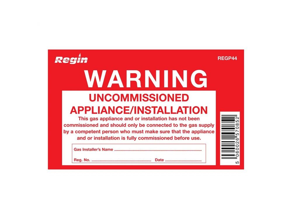 Regin Uncommissioned Appliance Tag REGP44