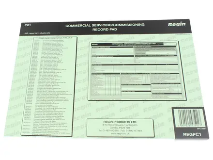 Regin Commercial Servicing/Commissioning Pad REGPC1