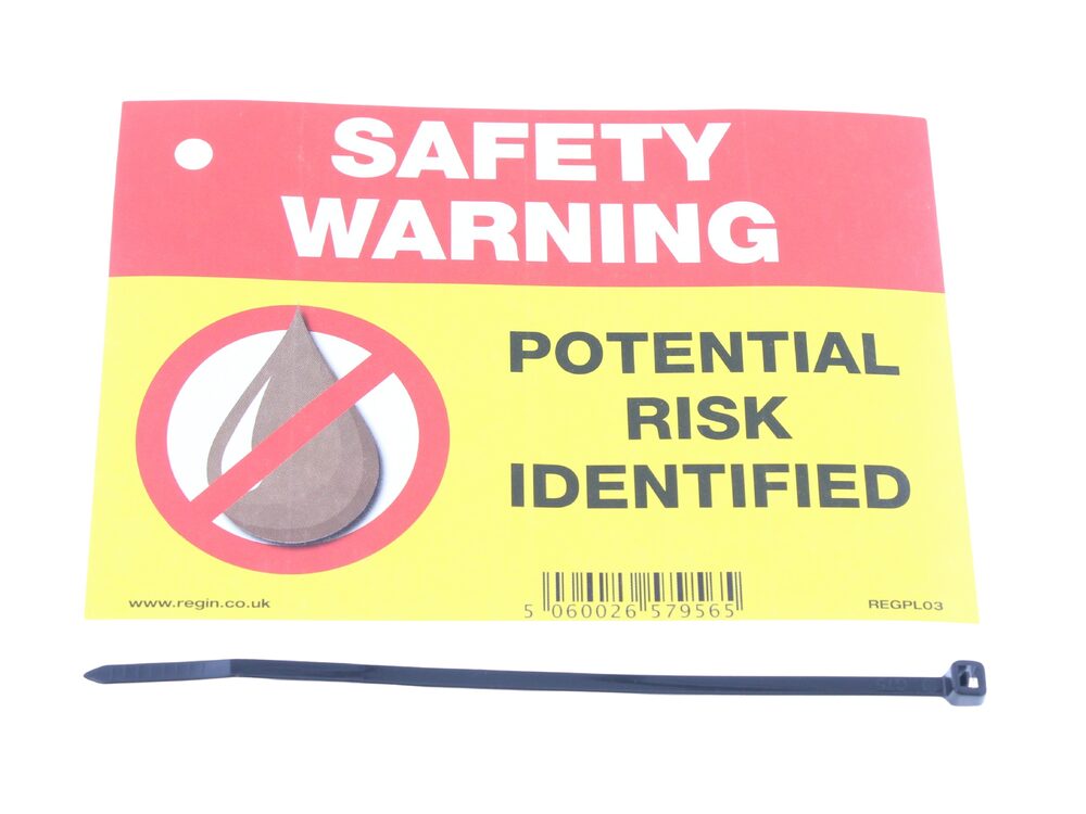 Regin Regipl03 Warning Potential Risk Liquid Fuel Sticker/Tag X8