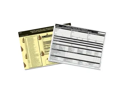 Regin Oil Firing Service & Comm Record Pad REGPO11