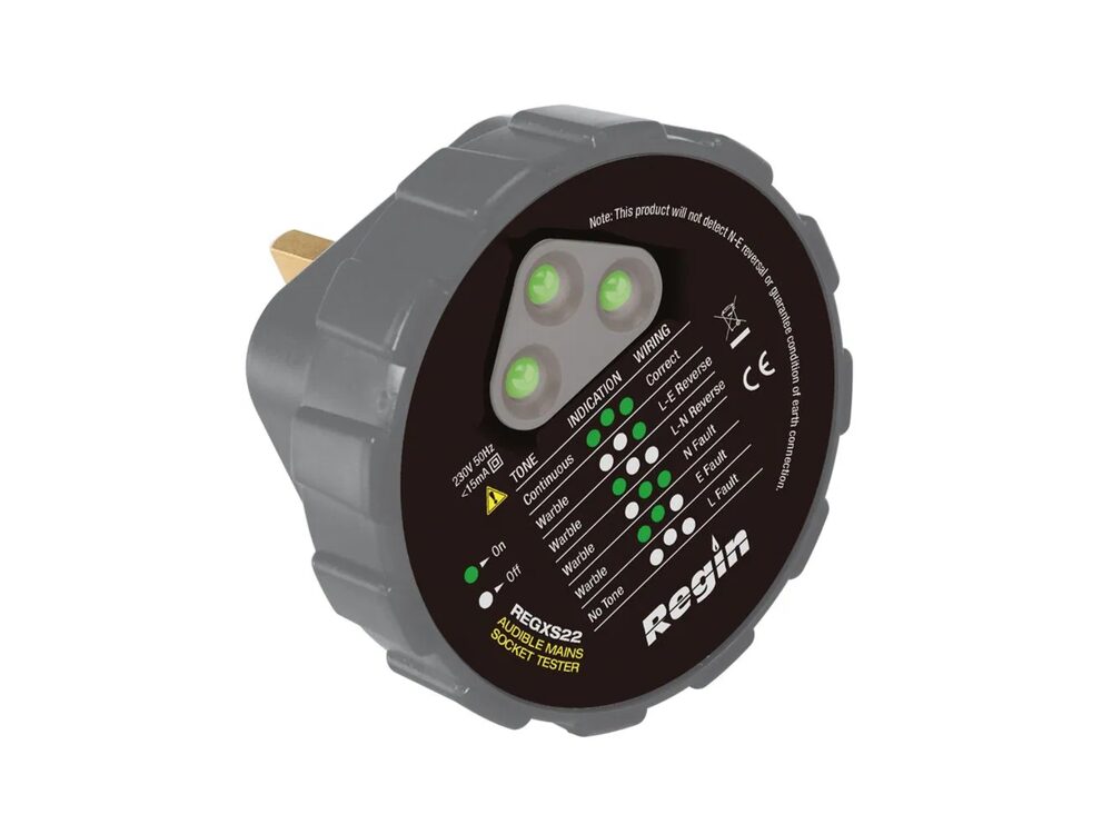 Regin Audible Mains Socket Tester REGXS22