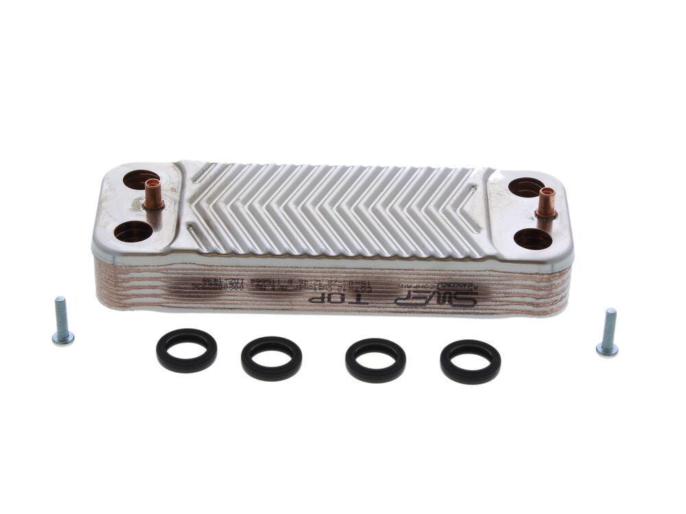 Saunier Duval DHW plate heat exchanger, 12 plate S1016600
