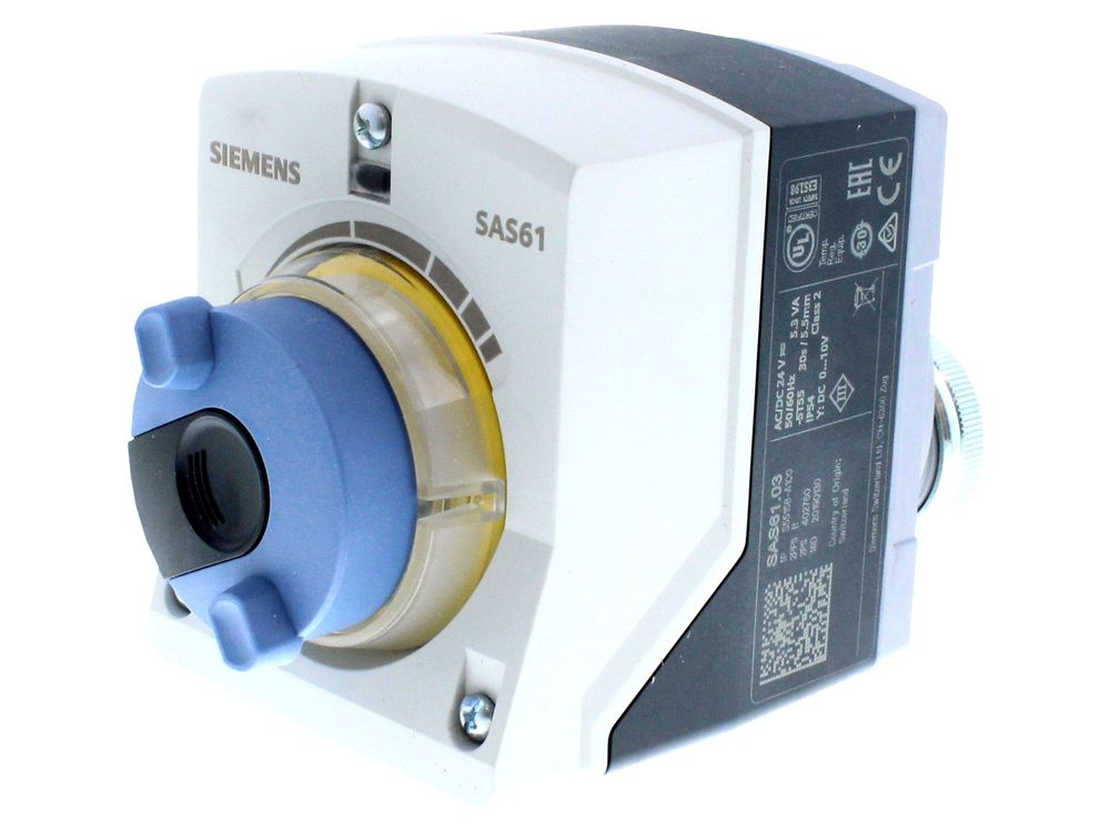 Siemens 24V 0-10VDC Low Torque Valve Actuator SAS61.03