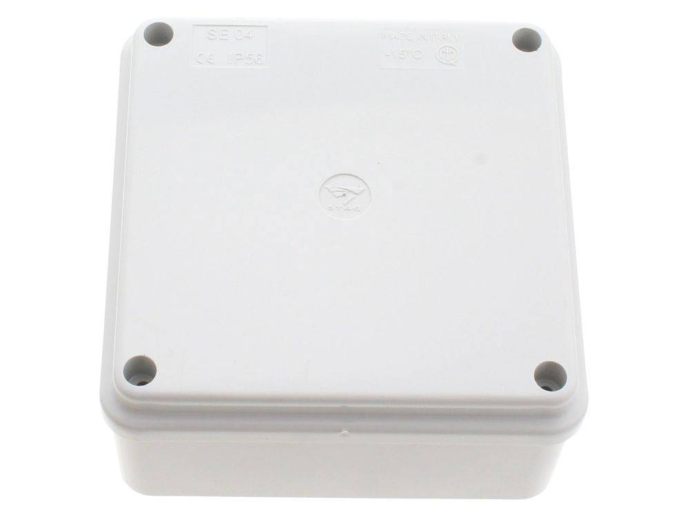 Stag SE04 IP56 enclosure with screw lid, 100 x 100 x 50mm