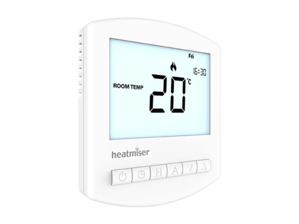 Heatmiser Slimline-W programmable thermostat, V4