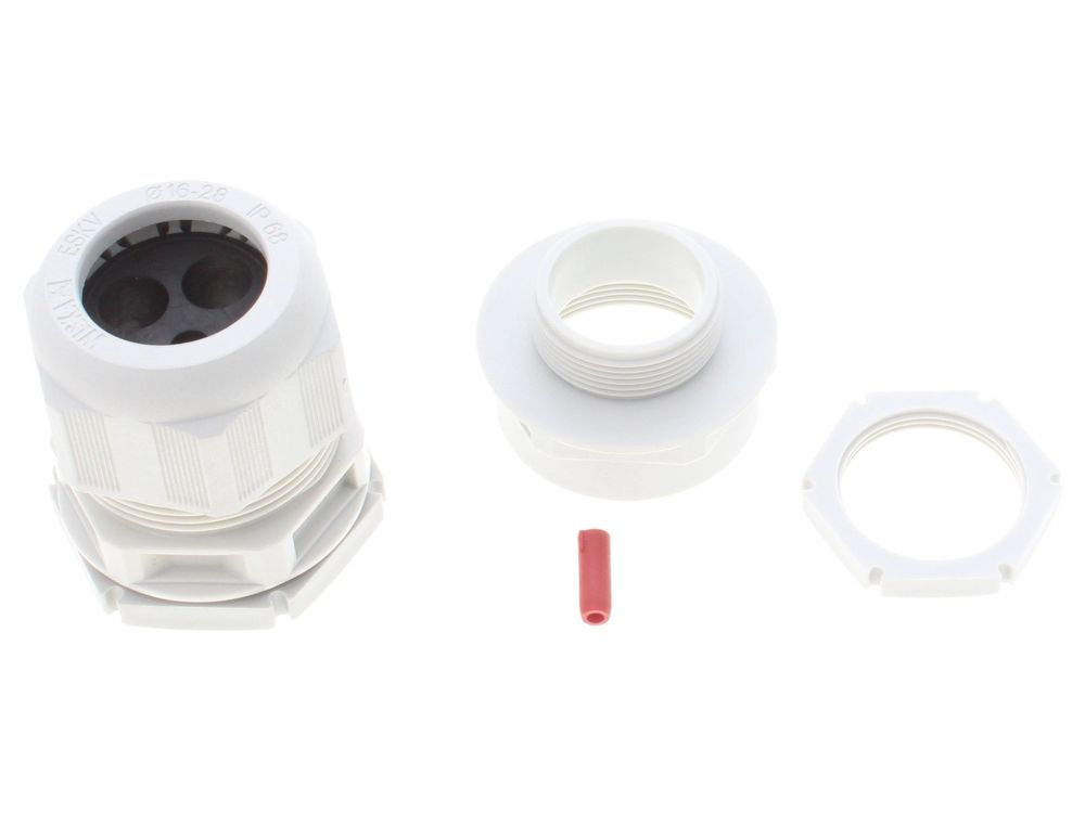 WISKA M40 IP68 grey plastic tails kit with KEM adaptor TKE/P 40/RD