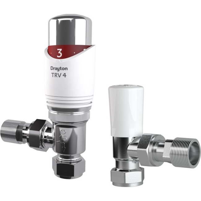 Drayton TRV4 Angled 15mm TRV Twin Pack 0705180
