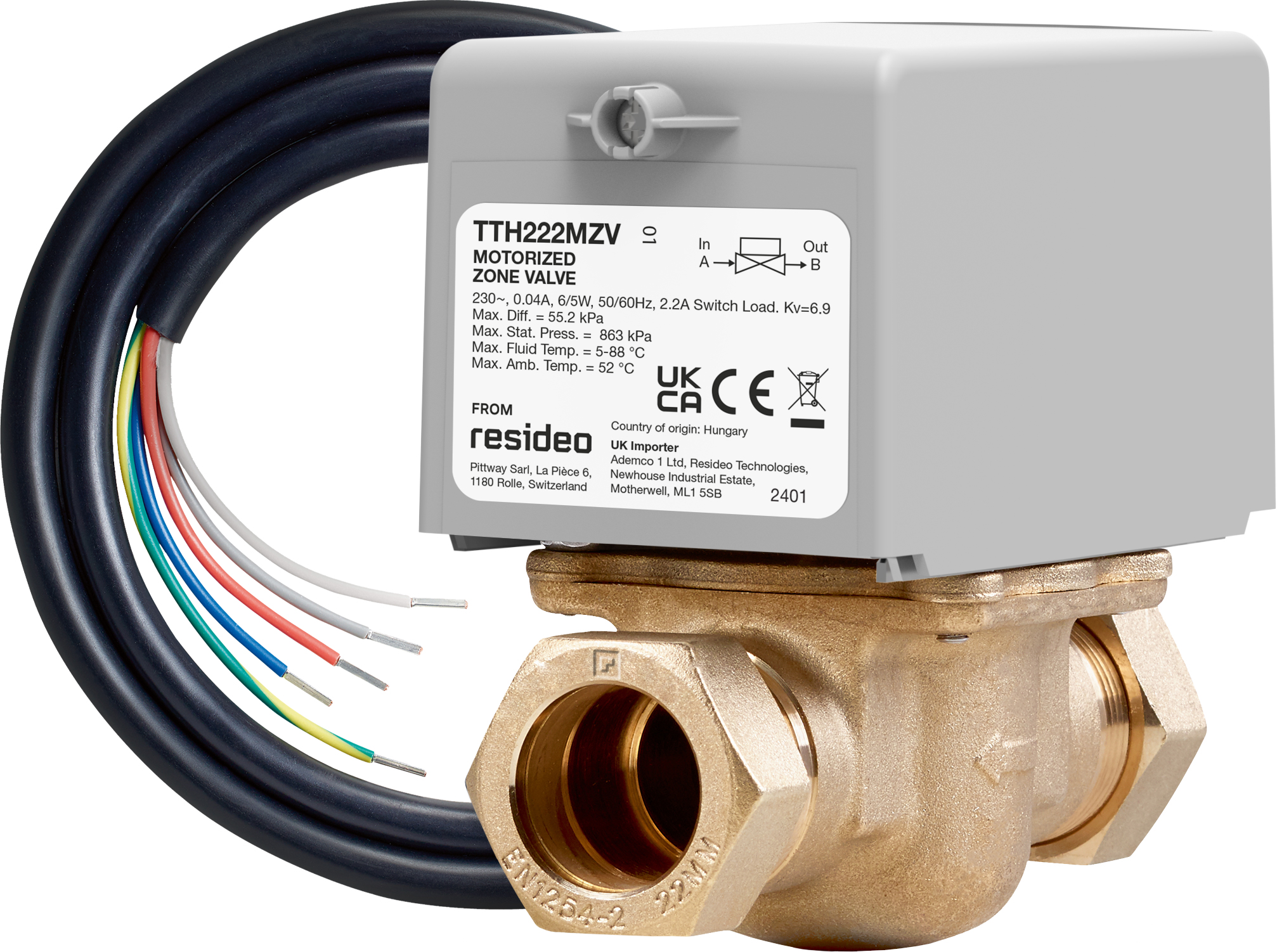 SPECIAL OFFERS Zone Valve 22mm 2 Port TTH222MZV