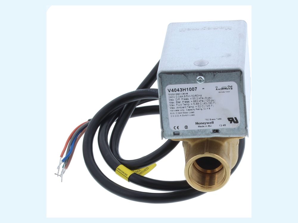 Honeywell V4043H1007 2 Port Zone Valve 3/4 Inch BSP 5 Wire
