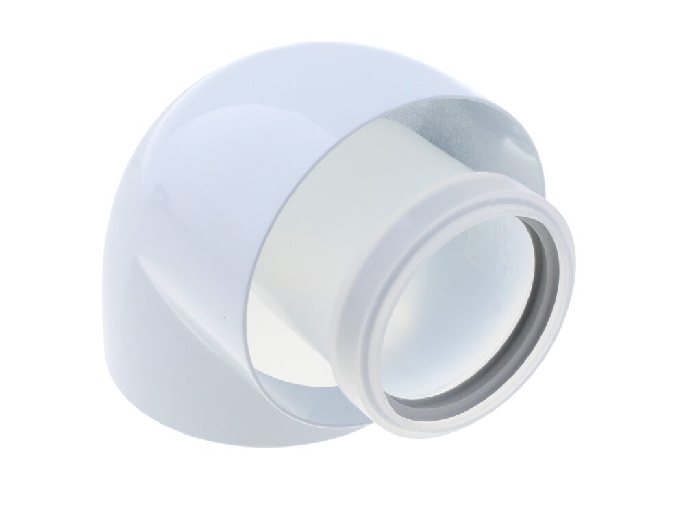 Vaillant 0020231448 Flue gas elbow 60/100 PP