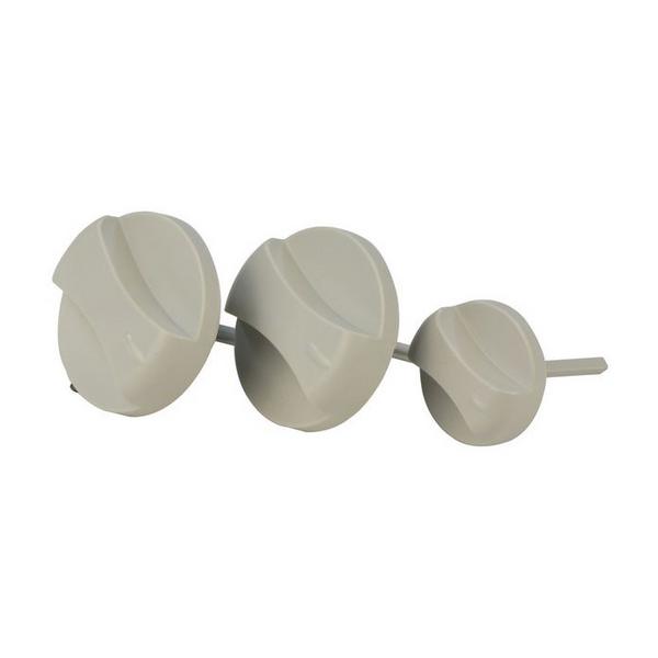 Vaillant 114288 Knobs, grey, kit of 3