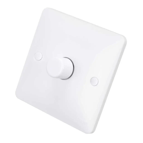 Hager Sollysta 400W 1-gang rotary dimmer switch, leading edge, WMDR1L