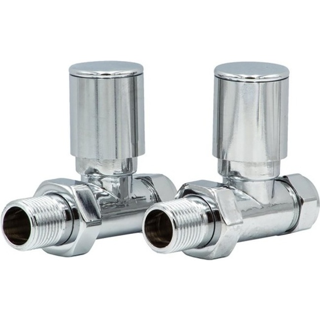 Altecnic Straight Modern Radiator Valve 15mm x 1/2 Pair