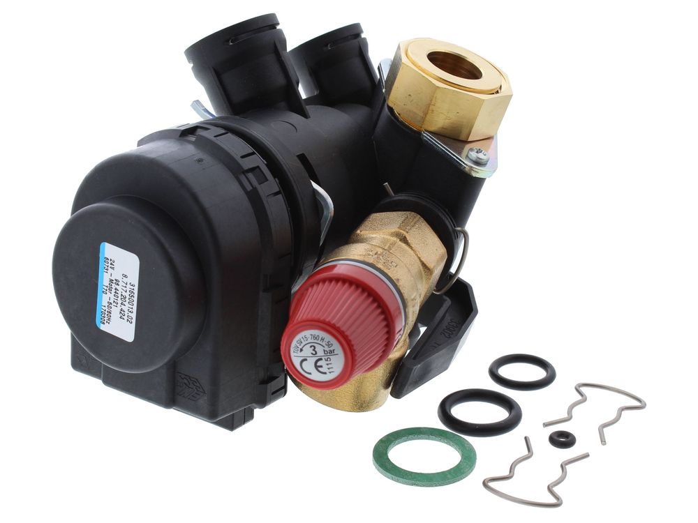 Worcester Greenstar 3-way diverter valve assembly - 87170100620